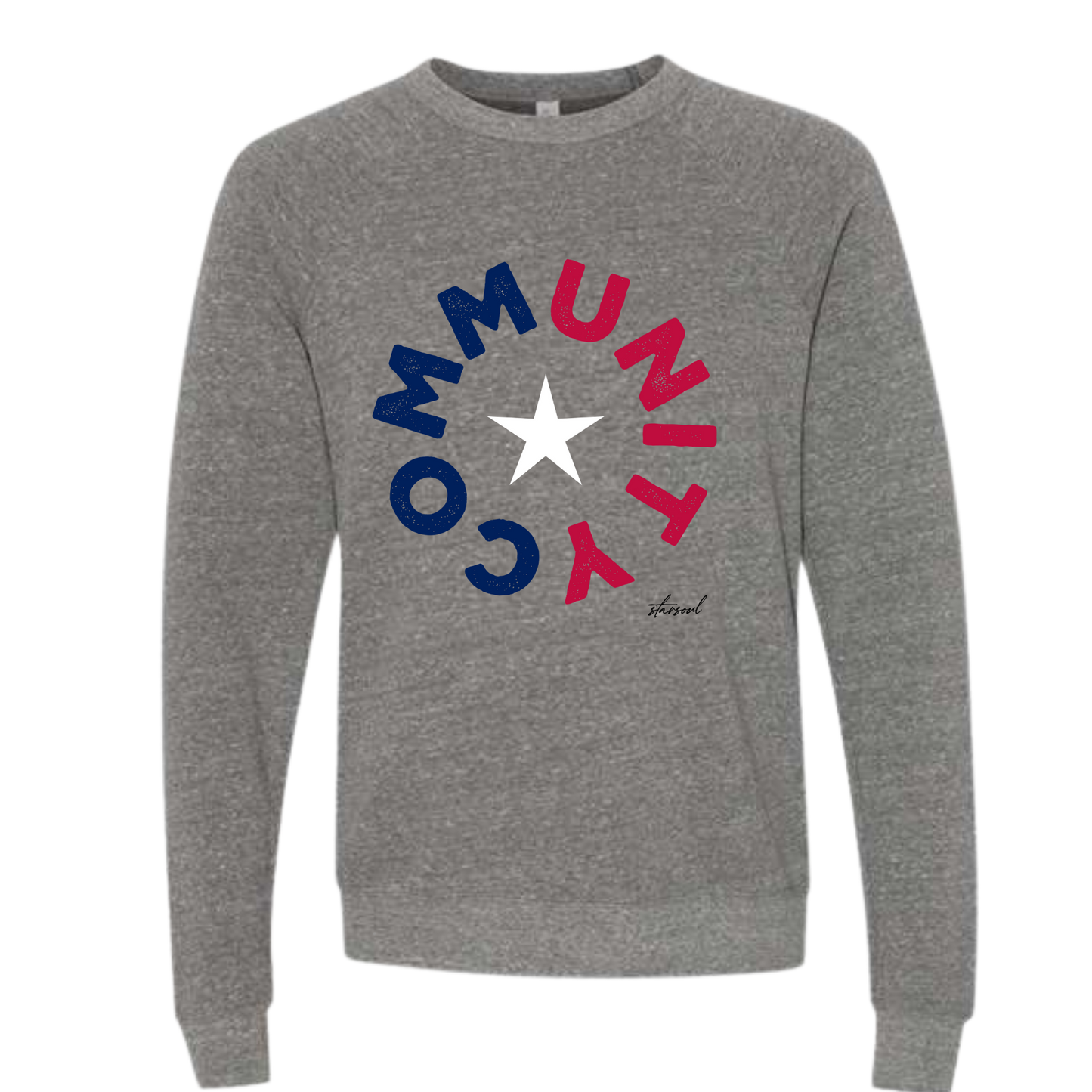 TX community star sweatshirt | texas flood relief