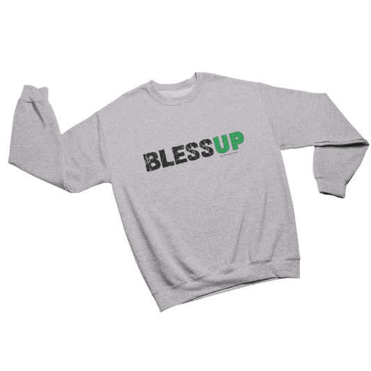 Bless Up Jamaica relief sweatshirt โ Hurricane Melissa disaster recovery charity crewneck supporting island families in need.