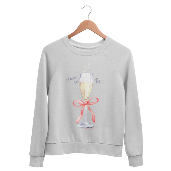 cheers to life sweatshirt | toys-for-tots