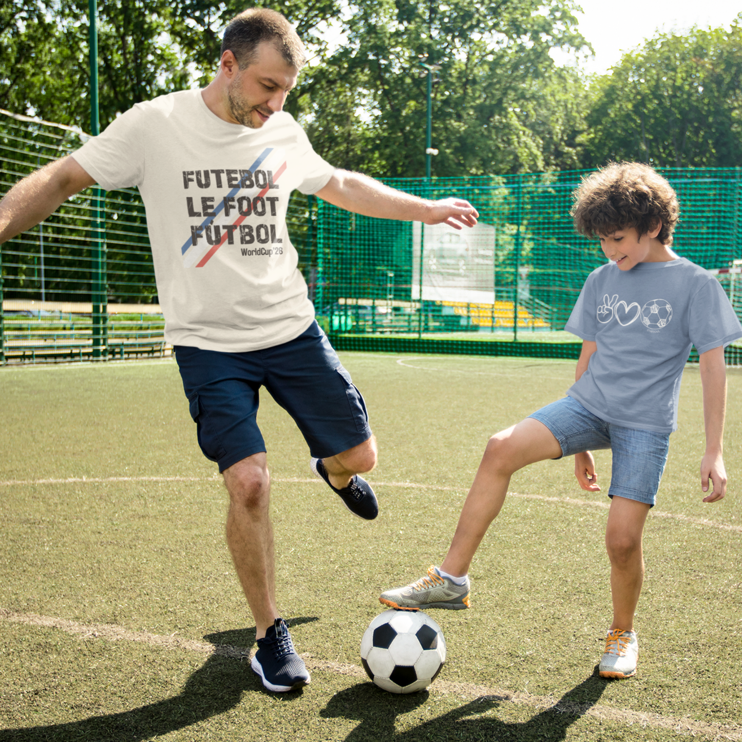PRE-ORDER peace love futbol | world hunger