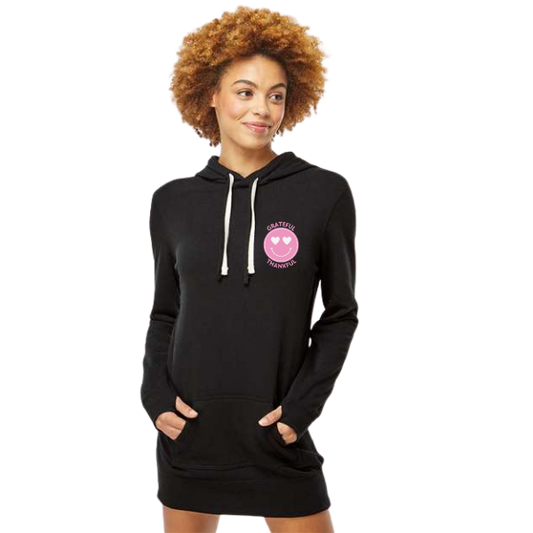 grateful smiley sweatshirt dress | feeding veterans