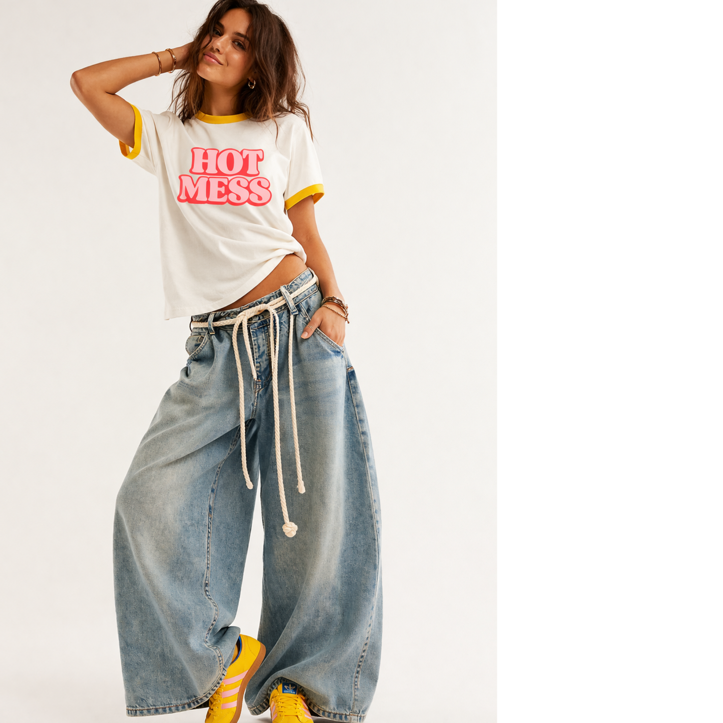 Hot Mess | Retro Ringer Tee | Lotus House Shelter