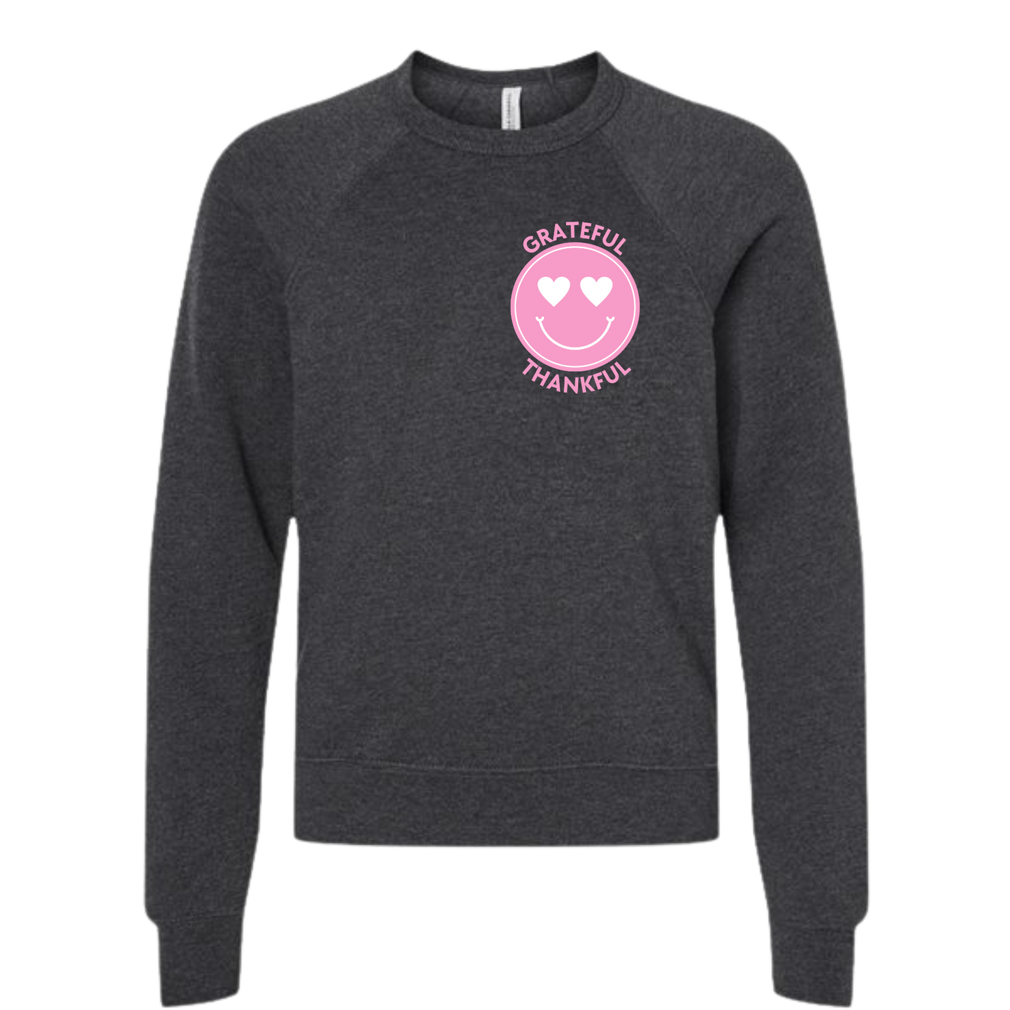 grateful smiley sweatshirt kids | feeding veterans