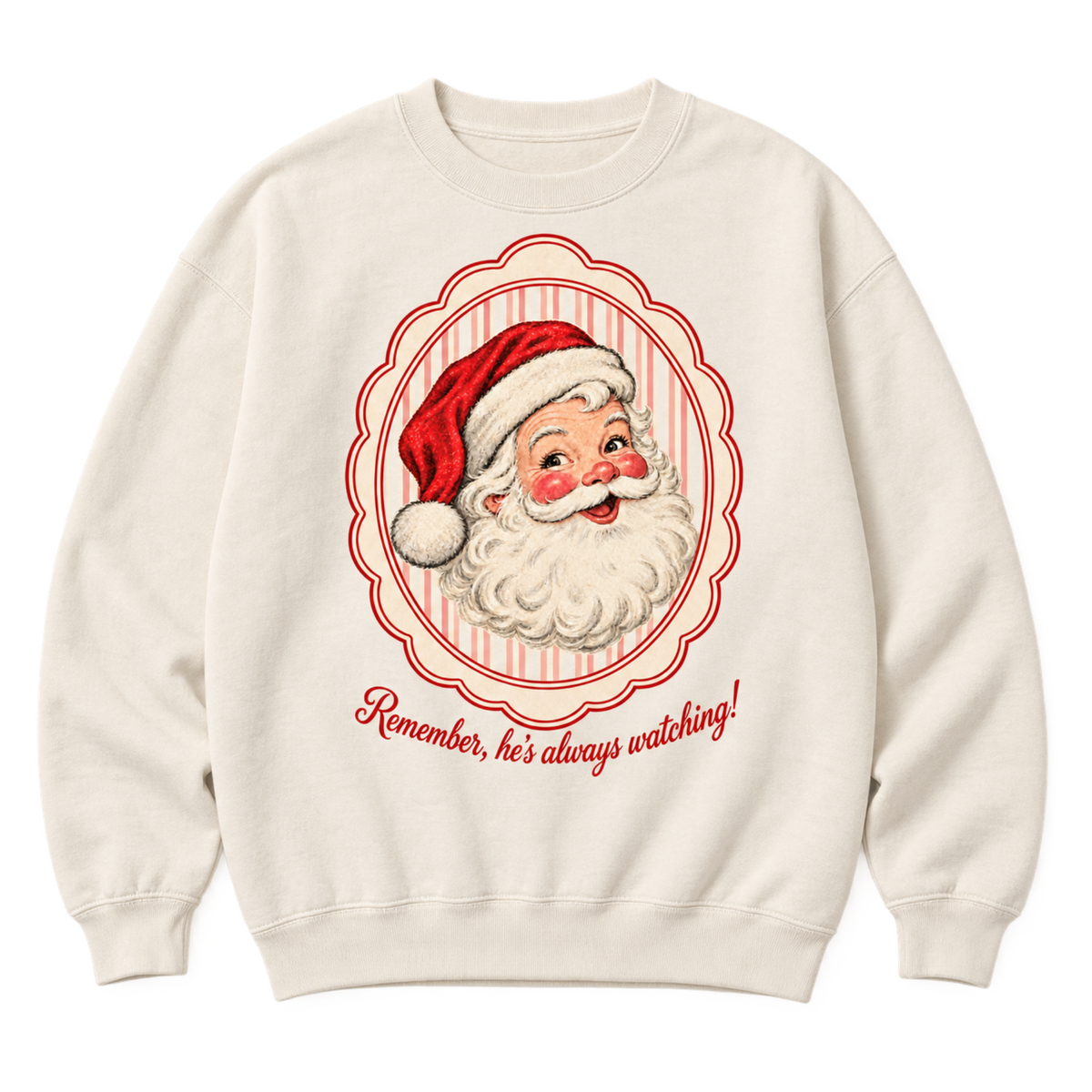 retro santa sweatshirt | toys for tots