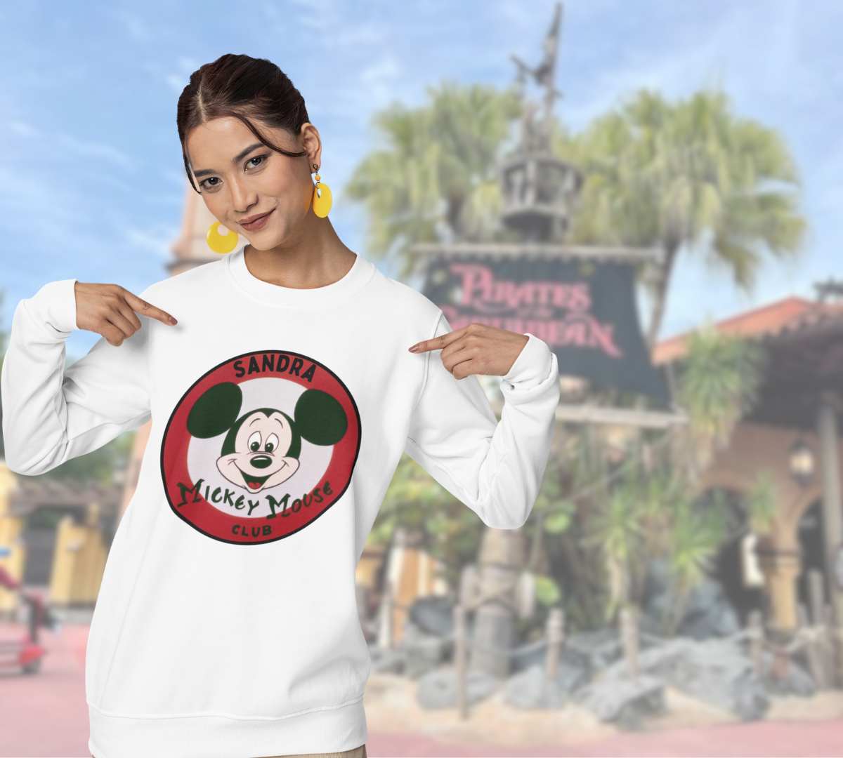 Mouseketeer custom name Disney sweatshirt