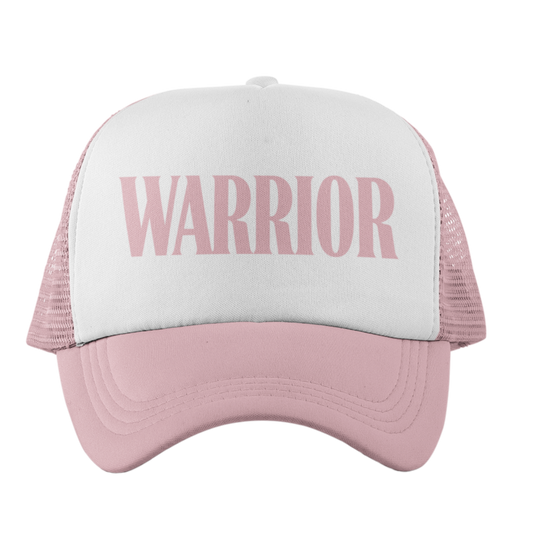 warrior trucker hat | breast cancer