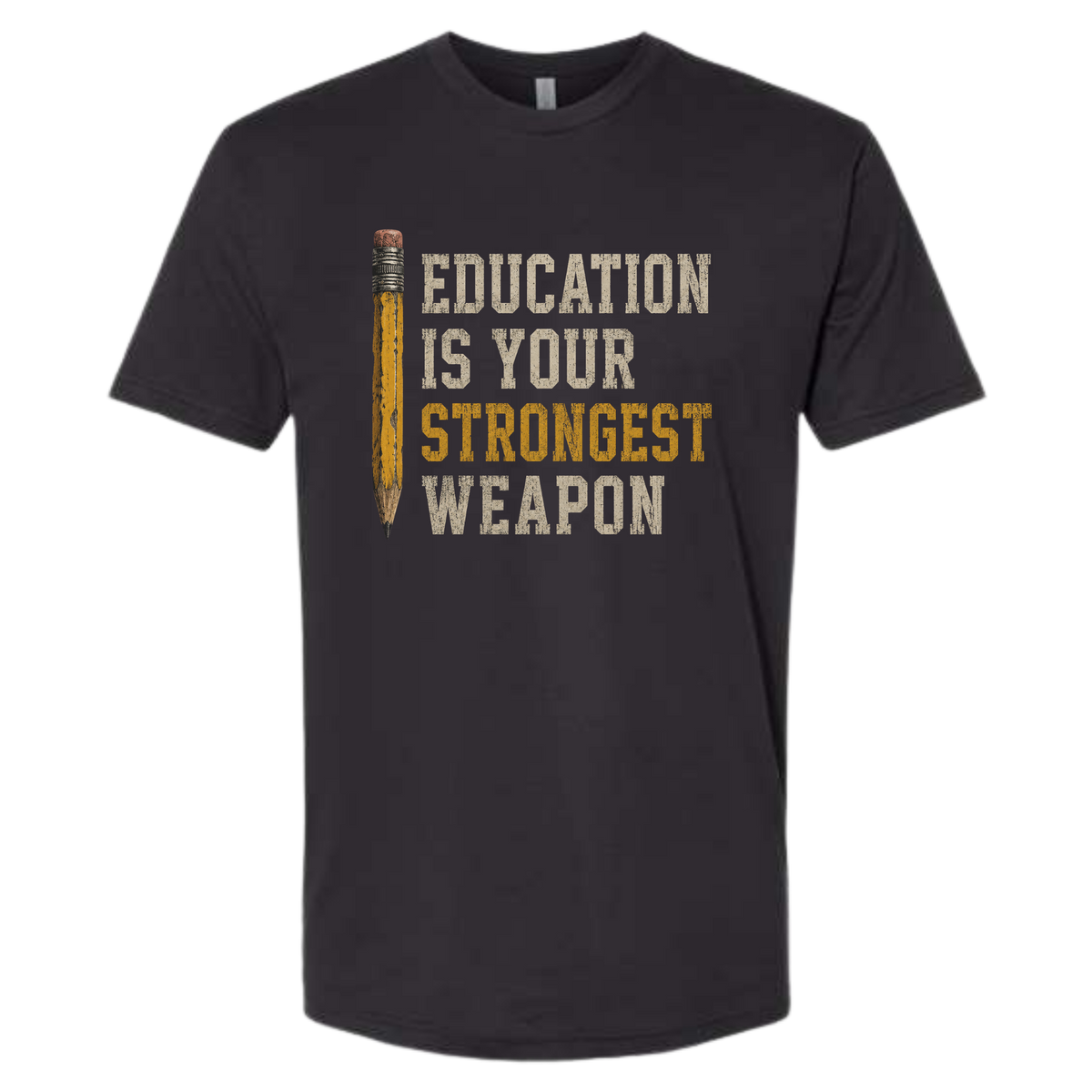 education is your strongest weapon tee | kids' education