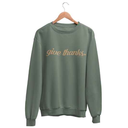 give thanks sweatshirt | food insecurity