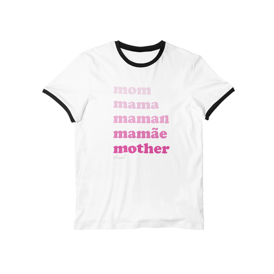 Mama graphic unisex t-shirt for Mother’s Day, supporting moms in need – charity apparel by StarSoul.