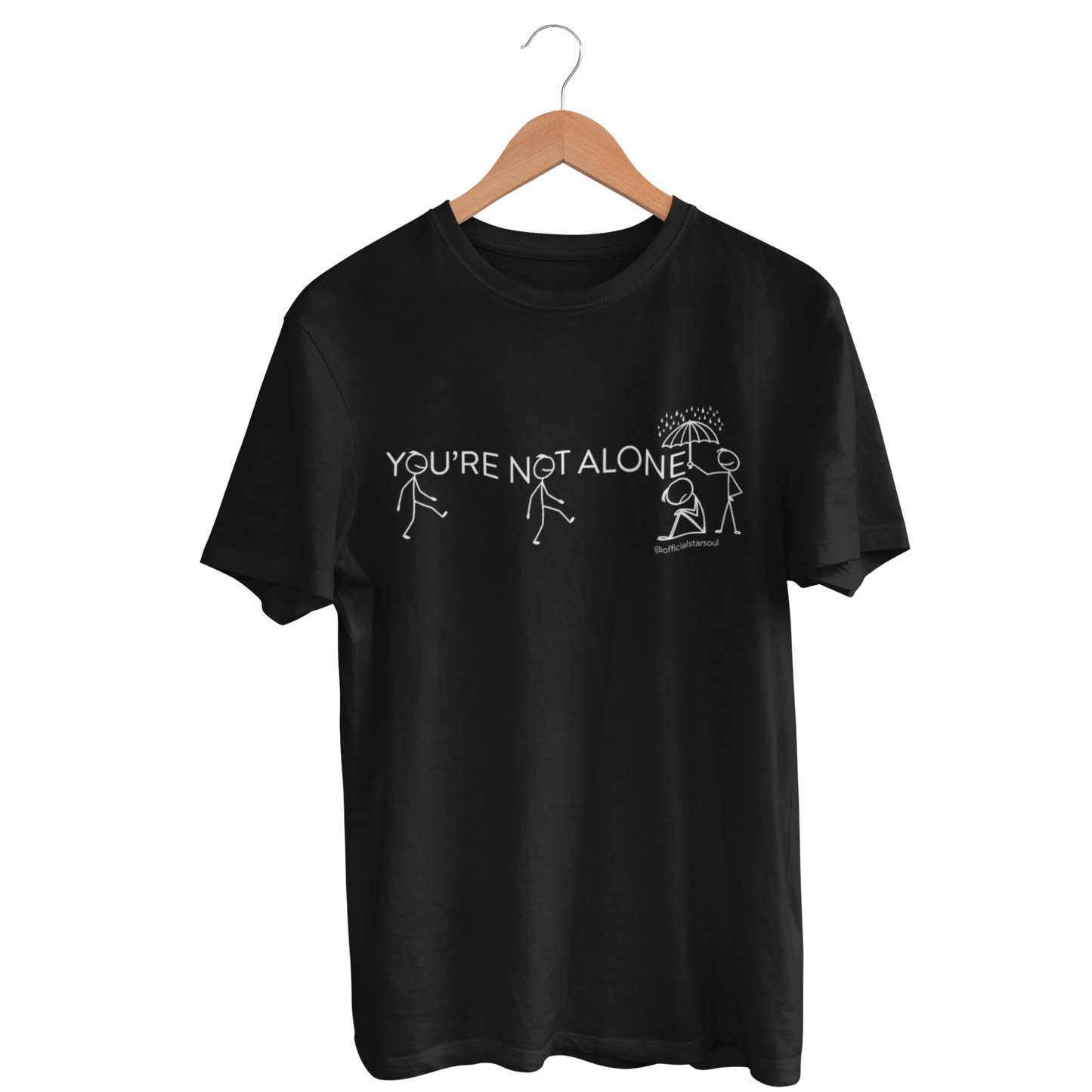 you're not alone t-shirt | mental health support