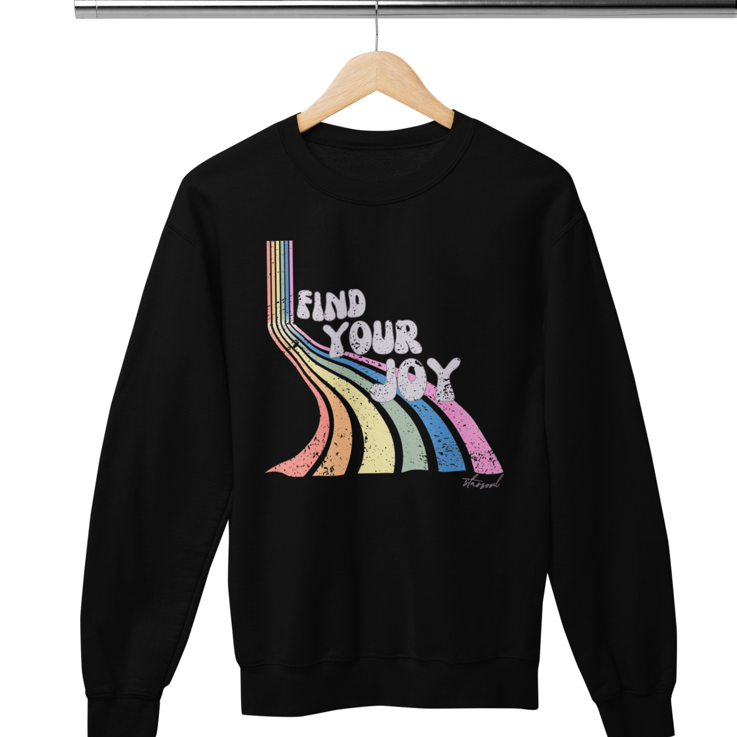 pregnancy and infant loss_rainbow find joy sweatshirt