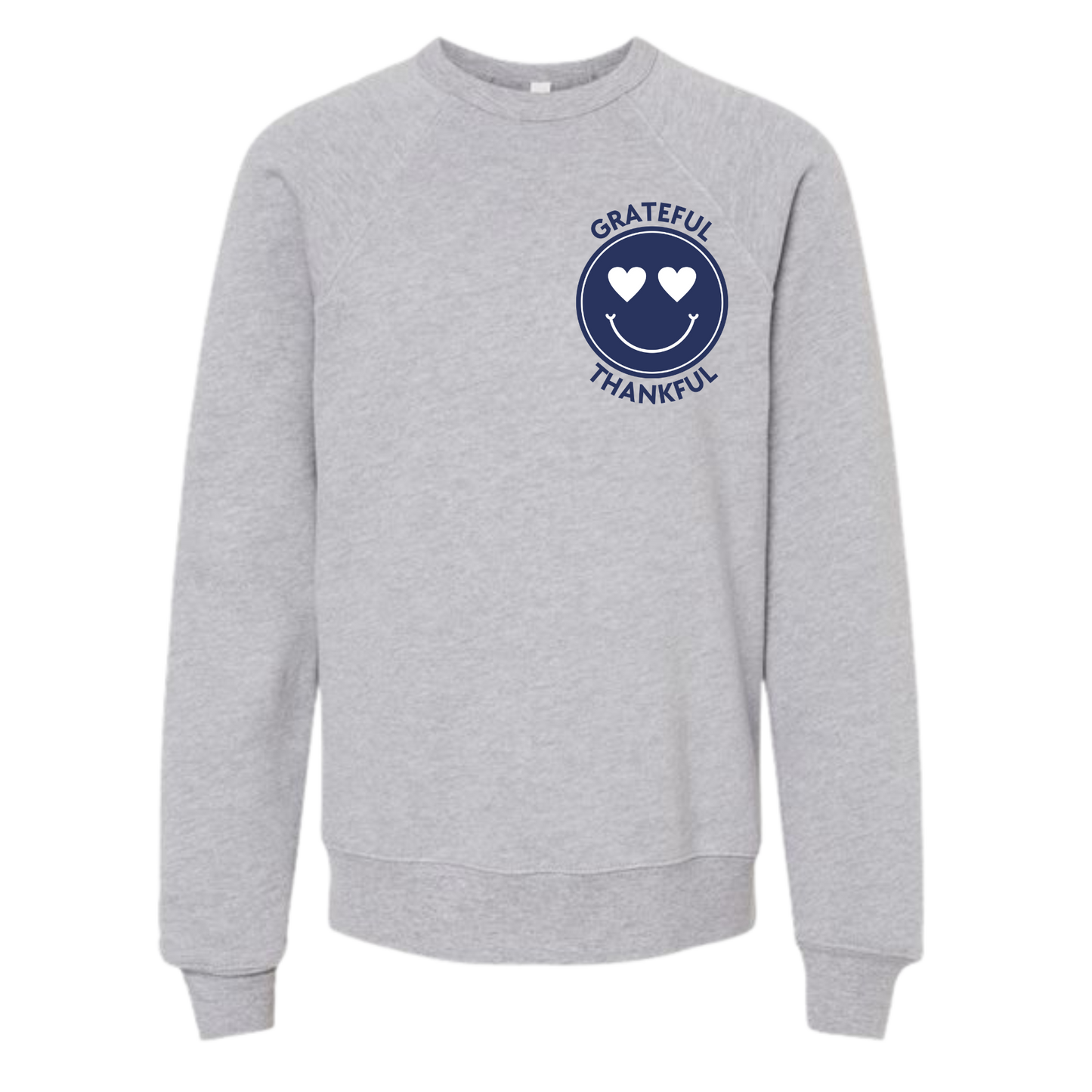 grateful smiley sweatshirt kids | feeding veterans