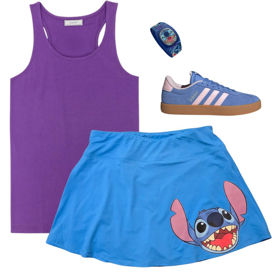 Disney Stitch tennis skirt
