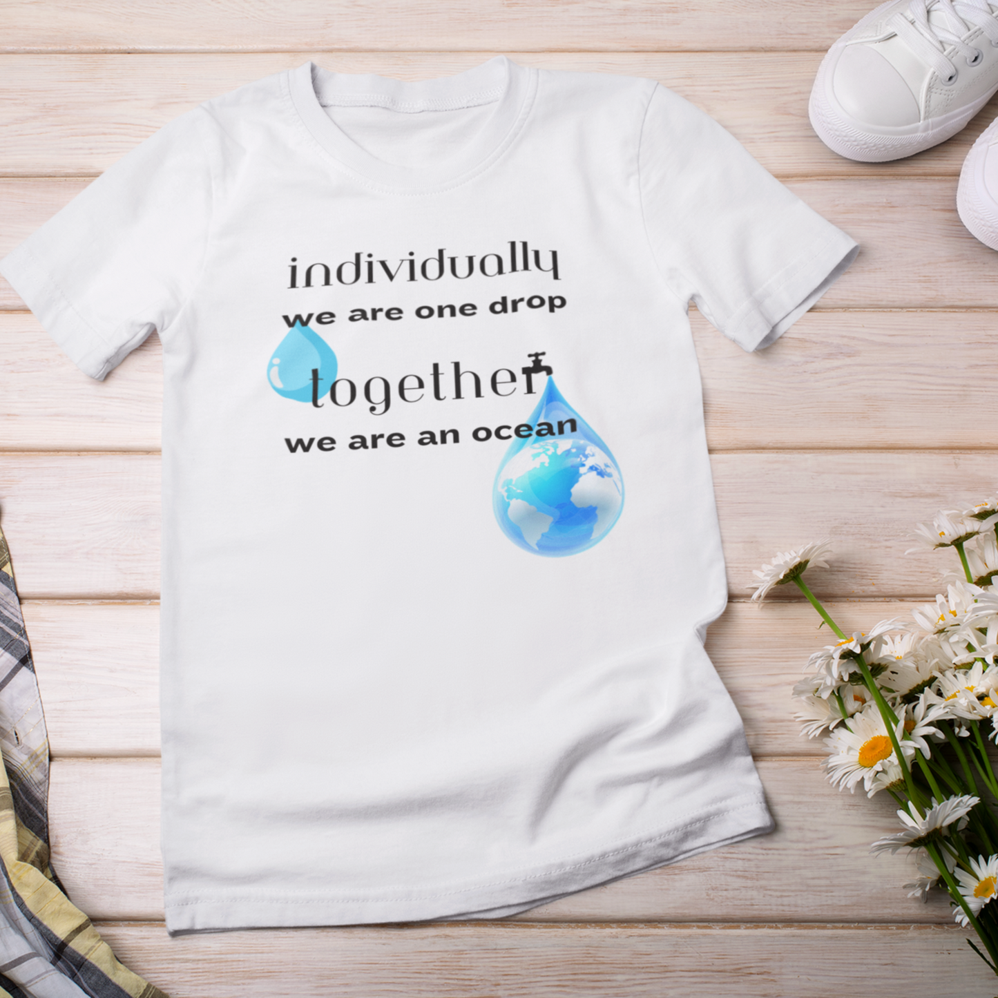 Charity t-shirt subscription box. All proceeds from each tee directly support charity water with all the funding directly going to clean water projects around the world.